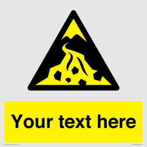 Custom Warning: Debris flow zone